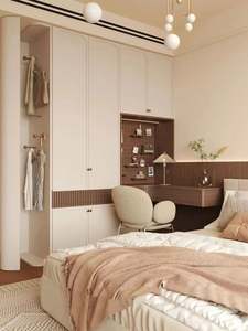 Fabricante de Muebles personalizados Muebles de dormitorio Diseño de armario moderno modular de madera Armario de dormitorio Estilo minimalista - Product Image 6