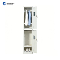 Armoire de rangement métallique OEM personnalisée en acier, casier commercial avec couleur, porte et compartiments personnalisables