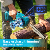Tronçonneuse électrique sans fil professionnelle DTWA2-0078, 8 pouces, batterie 21V, moteur sans balais 600W, pour l'abattage d'arbres et le travail du bois