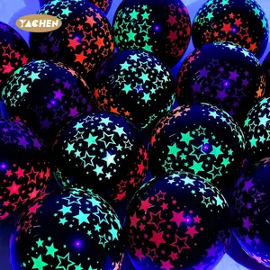 Yachen Nieuwe Aankomst Neon Feestdecoraties Glow In The Dark Hoge Kwaliteit 12 Inch Latex Neon Ballonnen Groothandel