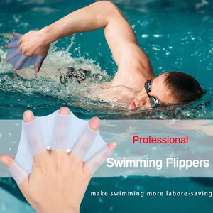 Aletas de Natación de Silicona LM LM25298 para Hombres, Mujeres y Niños, Aletas de Dedo con Membrana para Entrenamiento Profesional en Piscina - Product Image 3