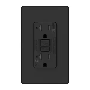 Self-Test GFCI 5-20R TR&WR Wall Switches Outlet 20A US plug electric sockets