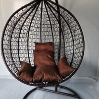 Fauteuil suspendu en métal pour influenceurs, style moderne et minimaliste, mobilier d'extérieur, hamac à bascule pour balcon intérieur/extérieur, loisirs