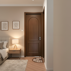 Portes intérieures modernes en PVC imperméable et MDF mélaminé avec placage bois pour hôtels, vente directe usine pour salons et cuisines - Product Image 2