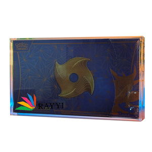 Boîte de collection premium RAY YI VMAX <span class=keywords><strong>Jolteon</strong></span> Flareon Pokémon TCG, étui de présentation en acrylique, aimant, plastique poli (version UK) - Product Image 1
