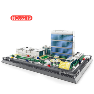 Wange 6219 Architecture créative, siège des Nations <span class=keywords><strong>Unies</strong></span>, jouet de construction, blocs de construction pour enfants, plastique ABS, ensemble de blocs MOC - Product Image 1