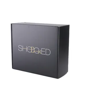 Boîte en papier ondulé personnalisé, emballage de chaussures et vêtements, avec impression de couleur, 50 pièces