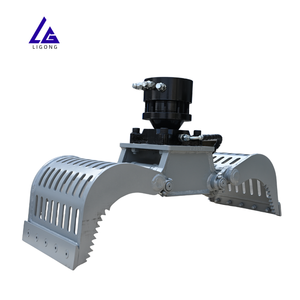 หัวคีบคัดแยกแบบหมุนได้สำหรับรถขุดขนาด 1 ตัน 2 ตัน 3 ตัน ใช้สำหรับคัดแยกขยะในสวนหลังบ้าน จับก้อนหิน กิ่งไม้ พร้อมใบรับรอง CE - Product Image 5