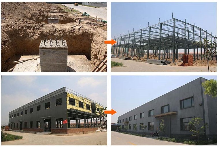 Prefabricated Steel Structure Metal Shed Warehouse With GB Q235/Q355B Grade