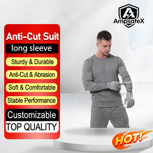 Camisa de poliéster al por mayor, resistente a cortes de nivel A, con costuras soldadas, corte regular, personalizable, cómoda para el uso de los trabajadores - Product Image 1