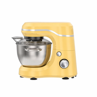 Batteur sur socle électrique planétaire 400W, 8 vitesses, 3,5L, en acier inoxydable, avec protection anti-éclaboussures, fouet à œufs et divers accessoires de pâtisserie