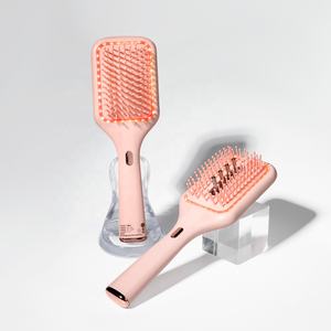 Nueva llegada al por mayor de pelo de aceite Airbag aplicador Micro-vibración masaje líquido guía peine Cuidado del cuero cabelludo masaje peine cepillo - Product Image 1