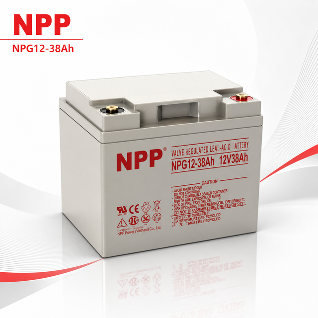 Deep Cycle 12V 38Ah Rechargeable Batteries Solar Ebike Dry Charged Sealed AGM GEL Lead Acid Battery Ups for Motorcycle