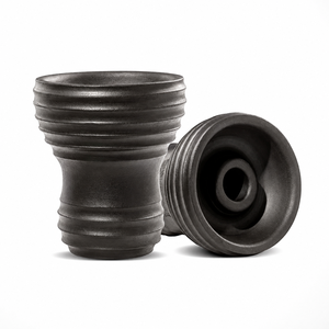 Cazoleta de Shisha Turca de Arcilla Negra Hecha a Mano, Tipo Phunnel, Capacidad 18-25g, Resistente al Calor, Accesorios OEM al por Mayor - Product Image 2