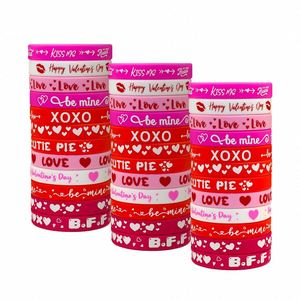 Bracelet en silicone personnalisé pour la Saint-Valentin, accessoires pour couples adultes, hommes et femmes, bracelet en caoutchouc - Product Image 5