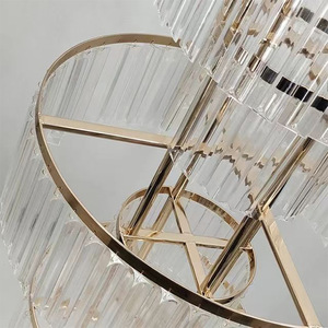 <span class=keywords><strong>Torre</strong></span> de champán decorativa de alta calidad, cristal chapado <span class=keywords><strong>en</strong></span> oro, tres capas, estante de flores Arhat, soporte de suelo - Product Image 6