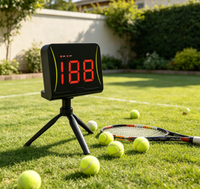 Radar Kecepatan Olahraga Grosir, Speedometer Plastik untuk Bulu Tangkis, Tenis, Bisbol, Golf & Sepak Bola