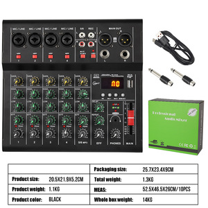 Portable 4/6 Channels Missing Console 48V Sound Card Anchor Wireless Bluetooth Recording Studio Mixer <strong>for</strong> <strong>Microphone</strong> <strong>Computer</strong> - Product Image 6