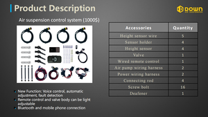 Tous les modèles de voitures capteurs de hauteur à commande vocale DOWN systèmes de contrôle de suspension pneumatique - Product Image 3