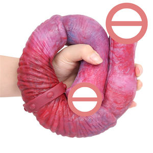 Dildo Realistico a Doppia Testa per Uomini <span class=keywords><strong>e</strong></span> Donne, Giocattolo Sessuale in Silicone a Doppia Estremità - Product Image 2