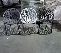 Chaises de patio au design moderne, chaises d'extérieur empilables en plastique pp pour jardin, restaurant, hôtel
