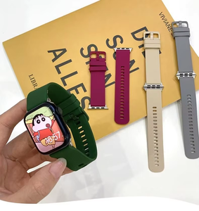 FORWELLENY-Correa de reloj inteligente de lujo, pulsera de silicona con cabeza plana de repuesto <span class=keywords><strong>para</strong></span> Samsung - Product Image 3