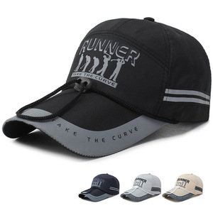 Runner Baseball Cap Breathable Sun Hat For Men Women Sports Outdoor Fishing Travel Gray Black Navy Khaki - Product Image 1