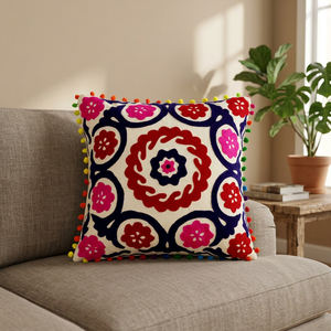 Meilleur prix housses de coussin de canapé brodées lavables jeté décoratif floral pour la maison salon avec fonction de dos confortable - Product Image 4