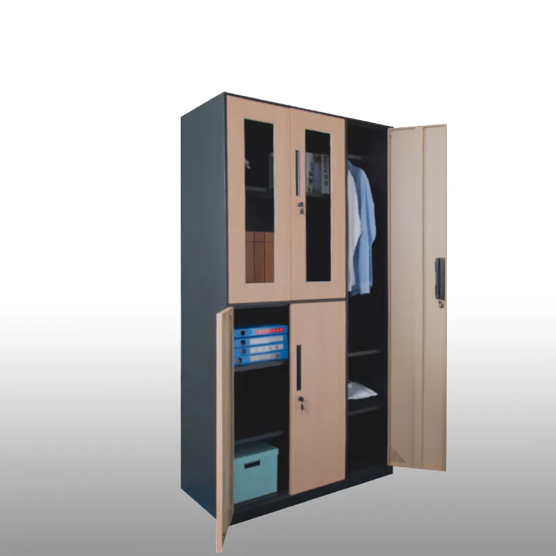 High Quality 2 Swing Door Metal Filing Cabinet Steel storage cupboards filing cabinets