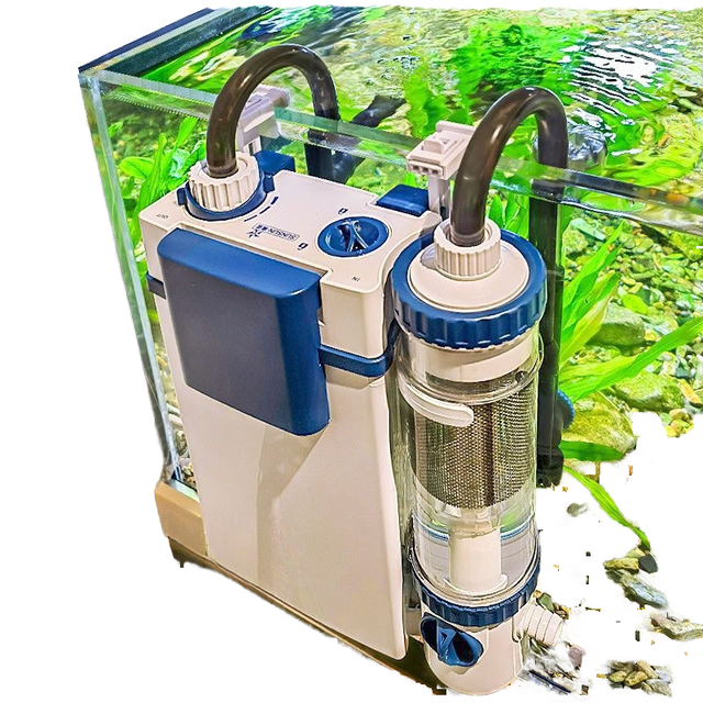 YBF Aquarium Fish tank 3 in 1 Hang on Back External Aquarium Filter Bio FIsh Tank Filter Fish Waste Collector Oxygen Generation