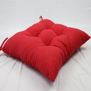 Cojín de asiento portátil cómodo suave cuadrado rojo de Venta caliente para uso en interiores y exteriores - Product Image 6