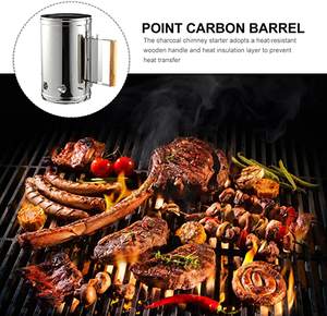 Estufa <span class=keywords><strong>de</strong></span> ignición para exteriores, <span class=keywords><strong>barril</strong></span> <span class=keywords><strong>de</strong></span> cubo <span class=keywords><strong>de</strong></span> fuego <span class=keywords><strong>de</strong></span> carbón <span class=keywords><strong>con</strong></span> mango <span class=keywords><strong>de</strong></span> madera, para acampar, barbacoa, antiincrustante - Product Image 5