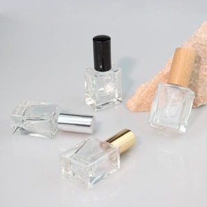 "Uçucu yağlar için 10ml kare cam ince sis püskürtücü parfüm Atomizer-temizle" - Product Image 2