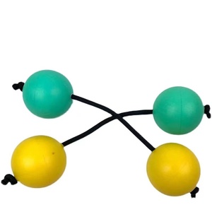 Vente en gros d'instruments de percussion Orff, boules de sable rythmiques en plastique colorées, jouets musicaux, boules doubles à agiter à la main pour les enfants - Product Image 3