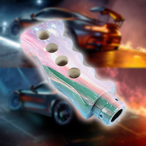 Pommeau de levier de vitesse en résine personnalisé poignée de couteau automatique universelle pour voiture pommeau de levier de vitesse Doodle fendu poignée de pistolet pommeau de levier de vitesse manuel - Product Image 5