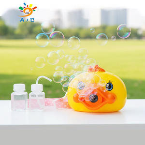 ألعاب كاميرا فقاعات كهربائية للأطفال على شكل ضفدع كرتوني لطيف وبطة صفراء للعب في الهواء الطلق والتعليم - Product Image 1
