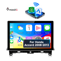 Autoradio Android Podofo 12,3 pouces pour Honda Accord 2008-2013, Carplay/Android Auto sans fil, 2+32G GPS/WiFi, fournisseur en gros
