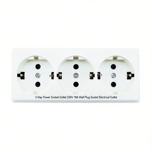 เต้ารับไฟฟ้าแบบ 3 ช่อง 220V 16A เต้าเสียบผนัง - Product Image 2
