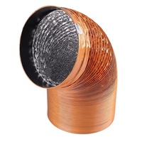 Kit de ventilation, fournisseur chinois, conduit semi-rigide flexible en aluminium, couvercle de ventilation rond en acier inoxydable 125MM