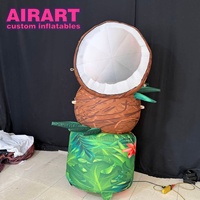 Promotion du bar Tiki : modèle géant de noix de coco gonflable pour la publicité et la décoration de fêtes sur la plage