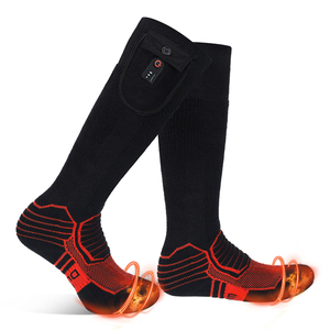 Chaussettes chauffantes sans fil à 3 niveaux de température, alimentées par <span class=keywords><strong>batterie</strong></span>, chaussettes thermiques électriques, vente en gros OEM, fabricant - Product Image 2