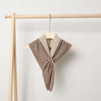 Automne hiver femmes coréennes nouveau Double couleur tricoté Poncho perforé pur cachemire Triangle châle
