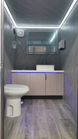 Toilettes portables chinoises avec panneaux sandwich pour utilisation en parc, sanitaires extérieurs écologiques