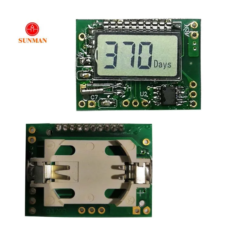Таймер на батарейках Sunman, пользовательский 7-сегментный 3-4-значный счетчик часов, ЖК-дисплей с питанием от батареи
