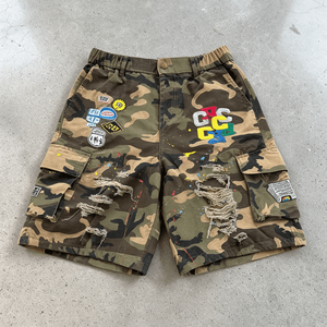 Pantalones de Trabajo Tácticos de Verano Personalizados con Bordado y Estampado Digital Completo, Pantalones de Camuflaje para Caza, Pantalones Cortos Cargo de Camuflaje para Hombre - Product Image 1