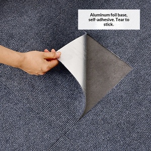 Dalles de <span class=keywords><strong>moquette</strong></span> auto-adhésives en aluminium, épaissies, insonorisantes, pour bureaux, dalles emboîtables, tapis de sol commercial à couverture complète - Product Image 3