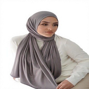 Ladies Scarfs - 2026 instant Jersey Head Scarf <b>Wrap</b> for Effortless and Stylish Hijab Wear Ethnic Scarf Shawl for Muslim Women - Product Image 2