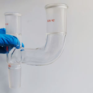 CS perangkat kaca laboratorium gelas distilasi Claisen adaptor kaca borosilikat <span class=keywords><strong>3</strong></span> cara adaptor konektor - Product Image 4