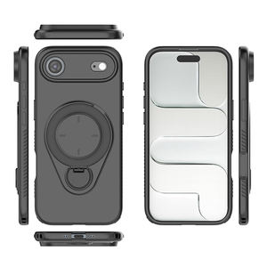 Funda Protectora Universal de TPU Suave Anti-Golpes para <span class=keywords><strong>iPhone</strong></span> 17 16 Pro Max, Carcasa Trasera Popular con Anillo Giratorio Resistente - Product Image 1