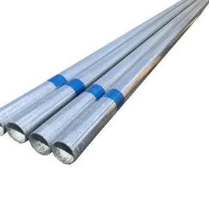 Tubo de acero galvanizado DN50/Q235B tubo de acero galvanizado en caliente/tubo galvanizado de 6 puntos sin costura